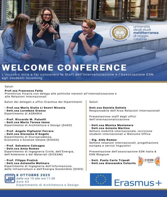 Welcome conference -erasmus days october 2025