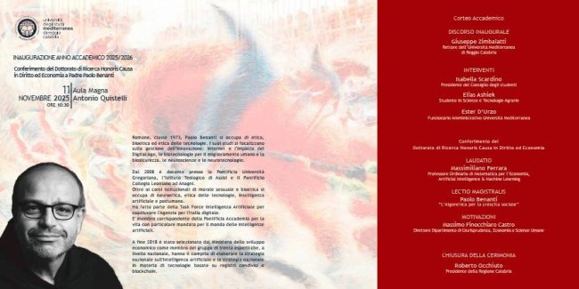 Inaugurazione anno accademico 25/26 - Inauguration academic year