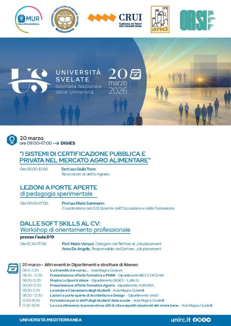 Universities revealed 2026 - Università Svelate 2026  Event