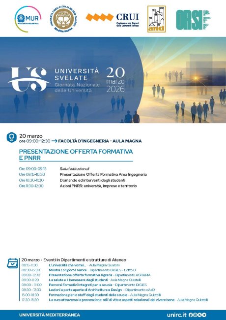 Universities revealed 2026 - Università Svelate 2026  Event