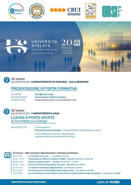 Universities revealed 2026 - Università Svelate 2026  Event