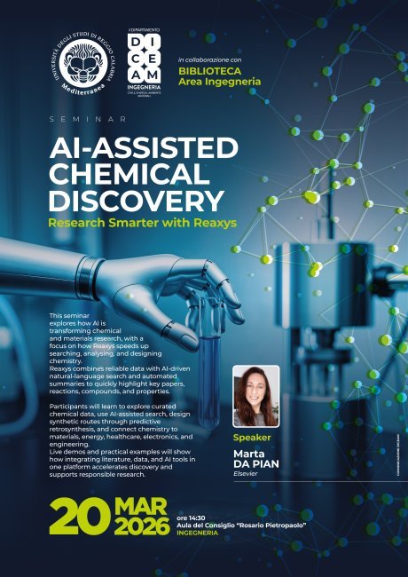 Seminario Seminar AI Assisted Chemical Discovery