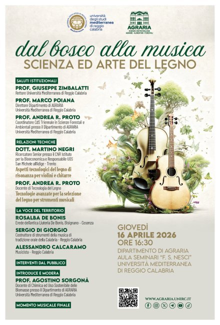 dal bosco alla musica - seminar agriculture 2026