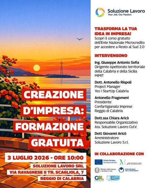 Soluzione lavoro - Creazione impresa