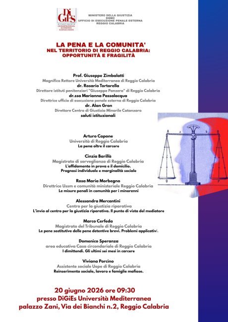Convegno la pena e la comunità digies
