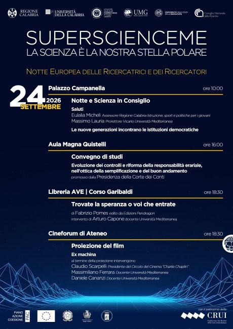 SuperScienceMe 2026 Researcher's Night Notte dei Ricercatori