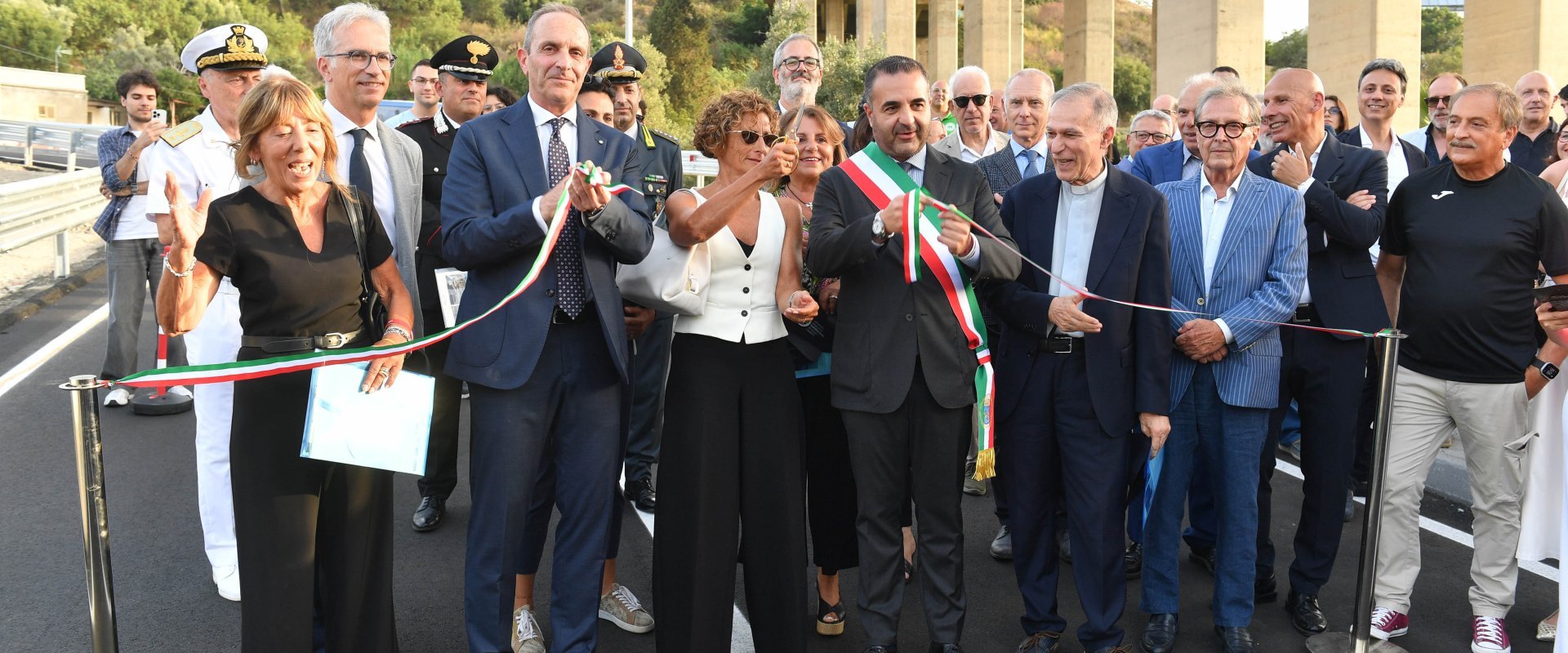 Inauguration new road system university - engineering - inaugurazione nuova viabilità università - ingegneria