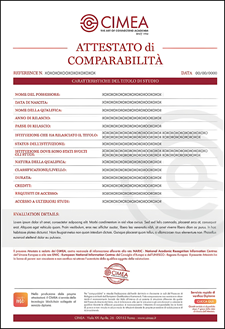 Cimea Attestato comparabilità