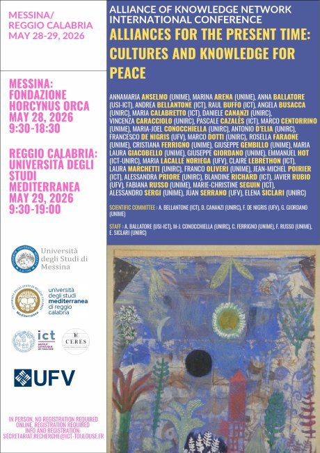 III Conferenza del Network internazionale"Alliance of Knowledge" - III Conference of the International Network "Alliance of Knowledge"